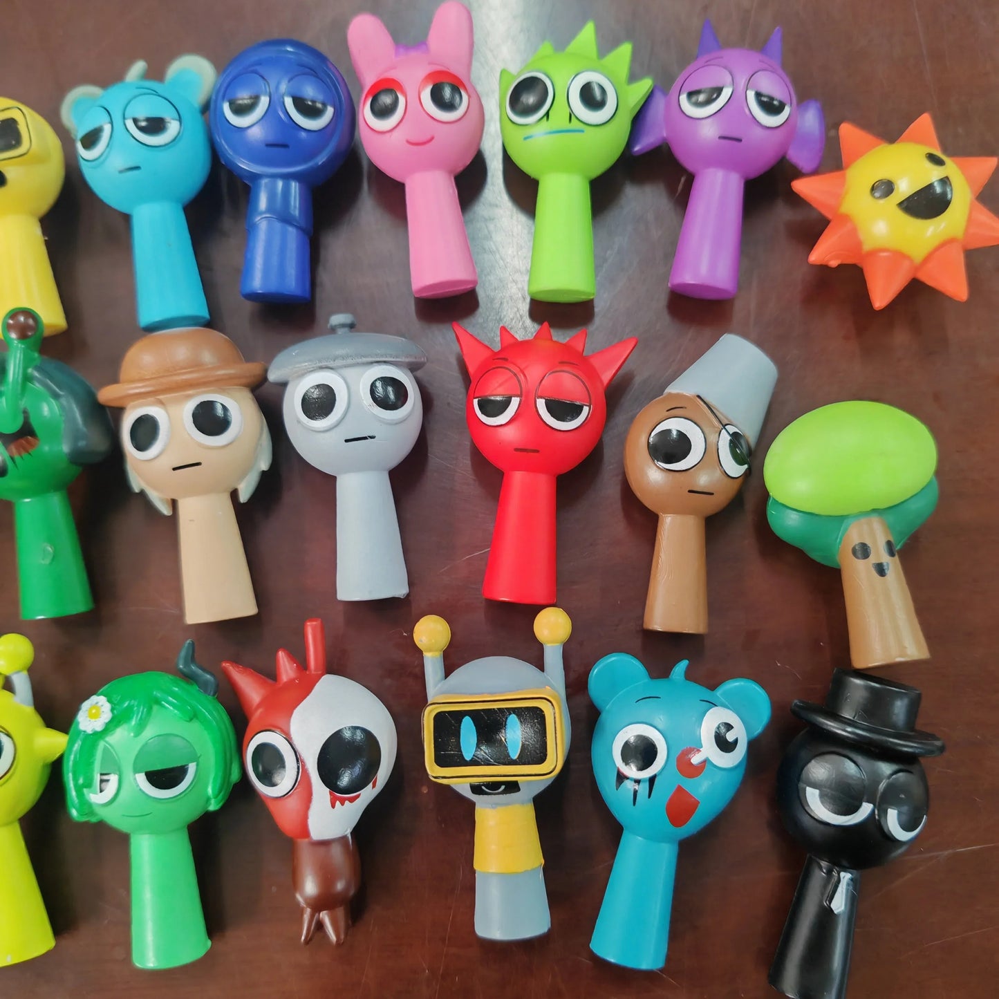 🎮 24pcs 4.5cm Sprunki PVC Figures – Funny Game Characters Model Set, Action & Toy Mini Figures