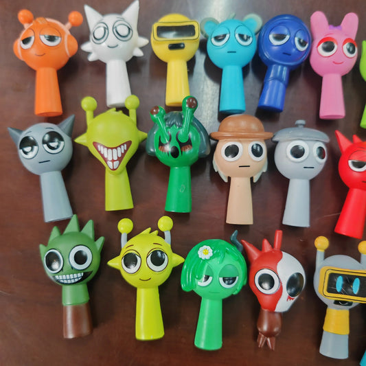 🎮 24pcs 4.5cm Sprunki PVC Figures – Funny Game Characters Model Set, Action & Toy Mini Figures