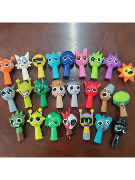 🎮 24pcs 4.5cm Sprunki PVC Figures – Funny Game Characters Model Set, Action & Toy Mini Figures